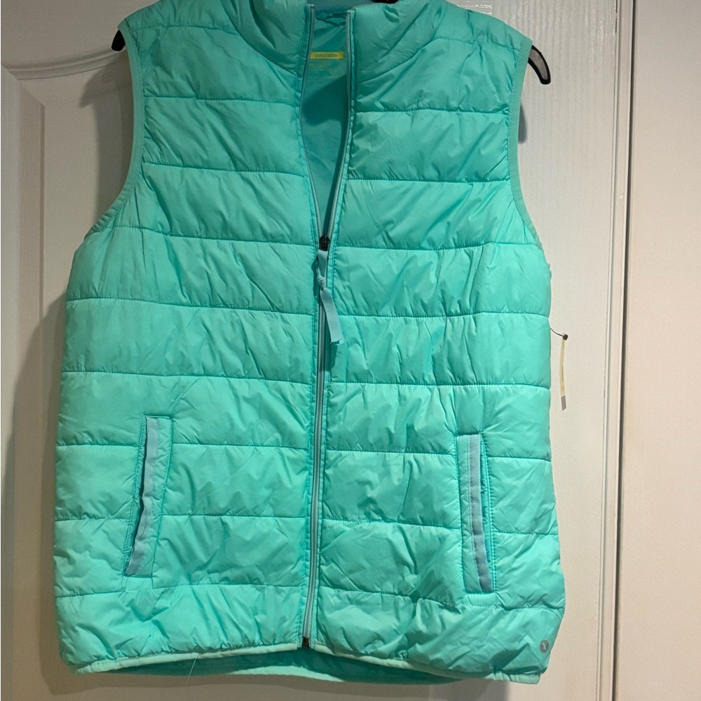 Woman’s Aqua Puffer Vest